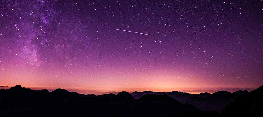 Starry sky indicating Nature